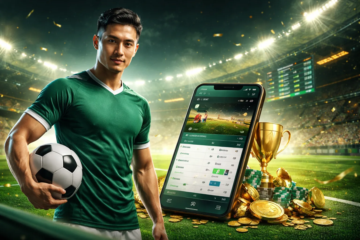 Sân vận động đầy ắp khán giả với các trận đấu thể thao sôi động tại Goal123 Việt Nam
